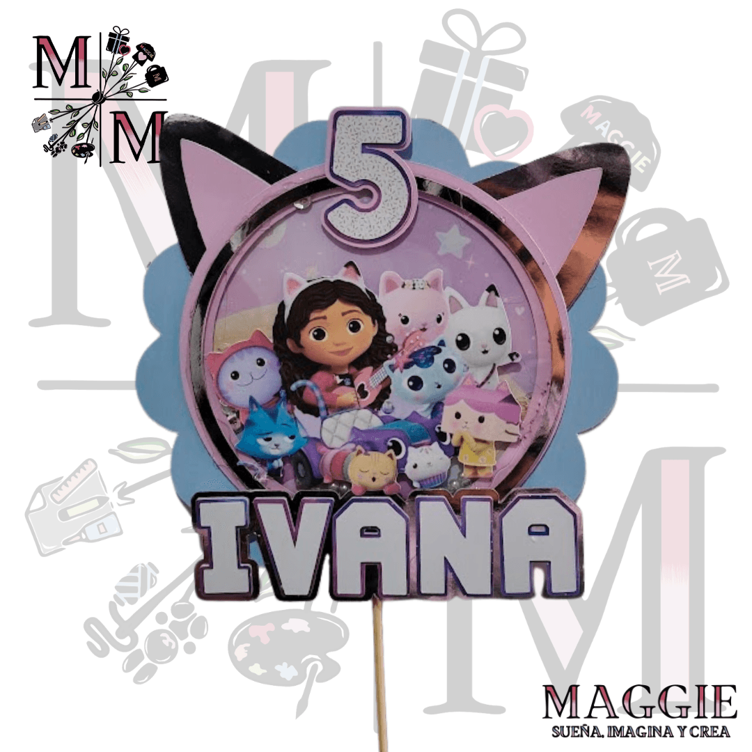 Cake Topper Gabby’s Dollhouse 2