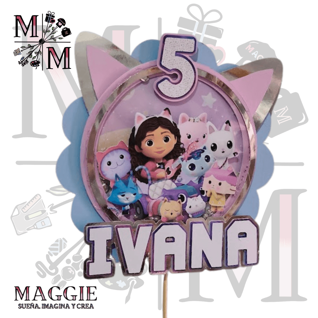 Cake Topper Gabby’s Dollhouse 3
