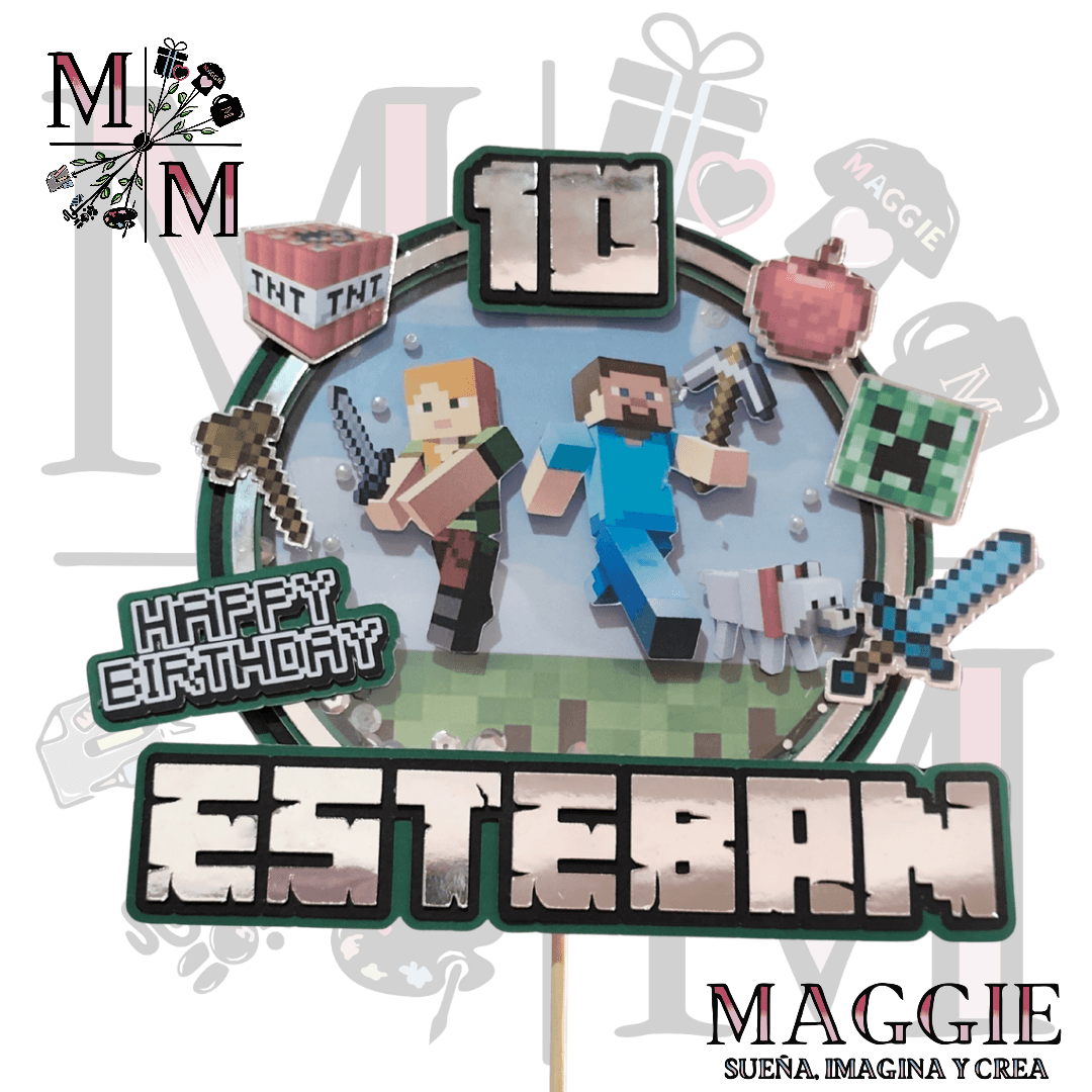 Cake Topper Minecraft 2