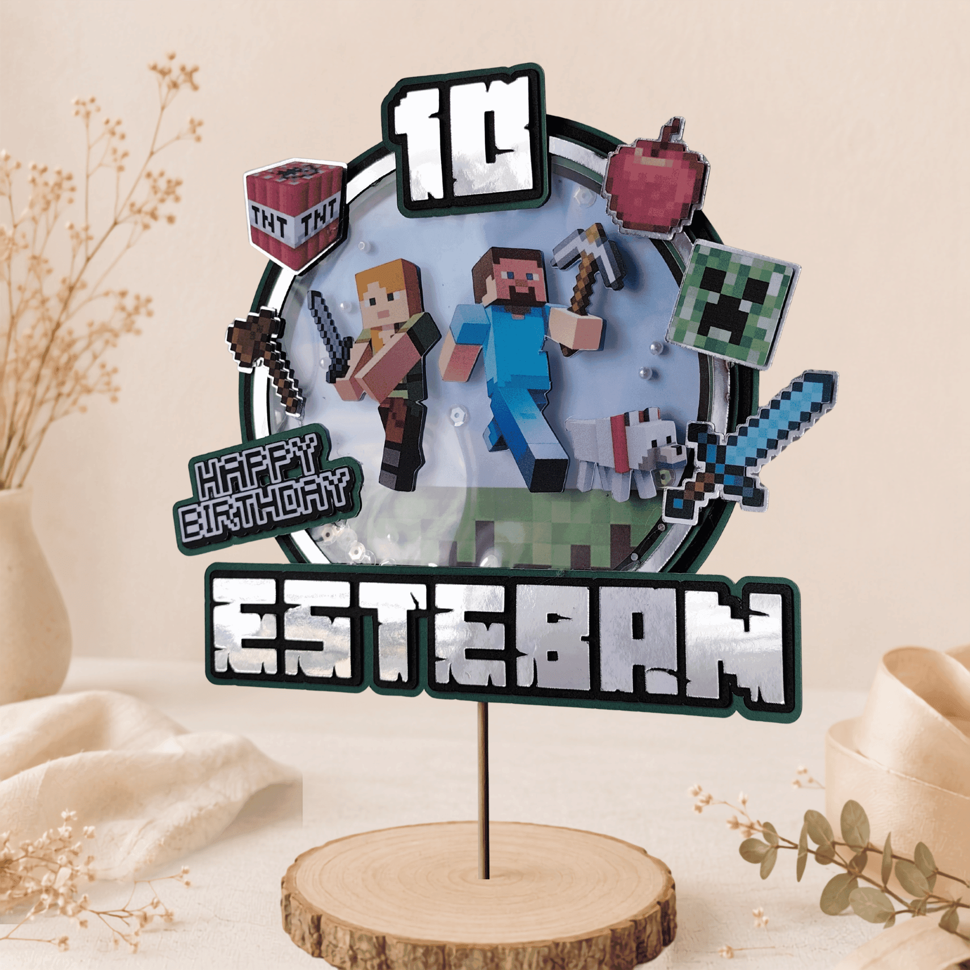 Cake Topper Minecraft