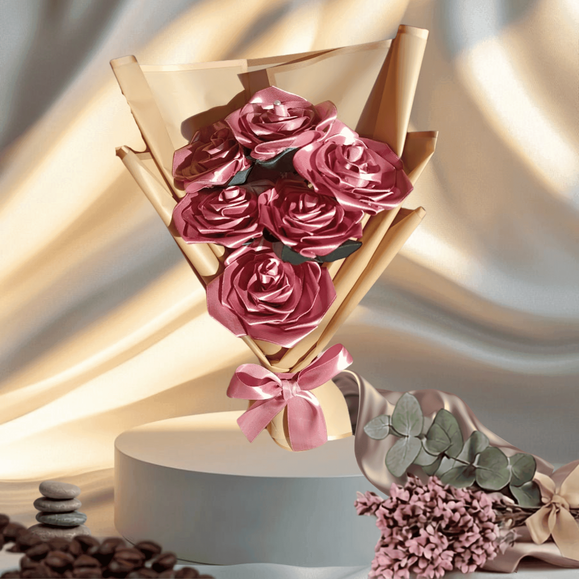 Bouquet Satinado "Rosa Vintage" 2