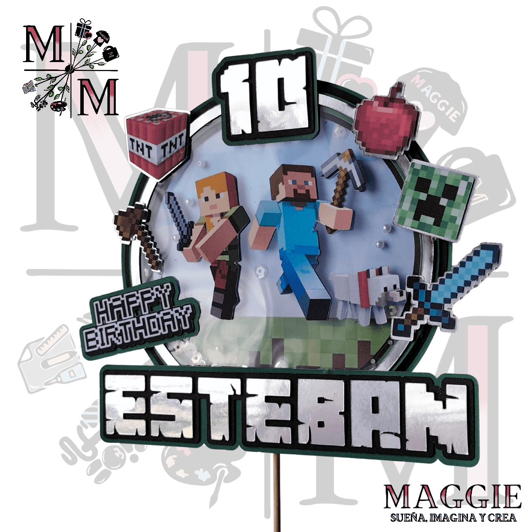 Cake Topper Minecraft